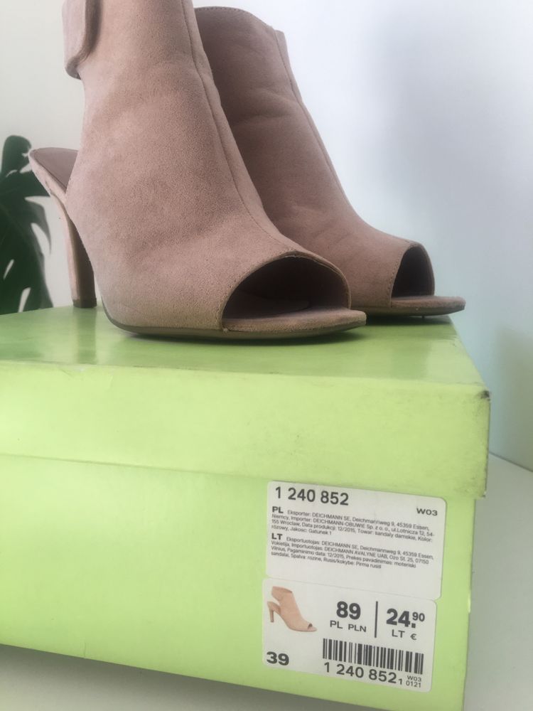 Buty sandały botki na obcasie Graceland r. 39