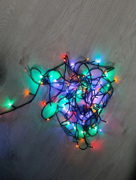 Lampki choinkowe kolorowe zmiana funkcji