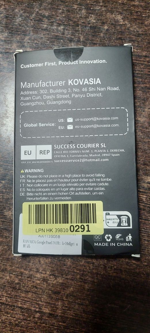 Google Pixel 7A - Capa anti-queda + 2 películas vidro temp Kovasia