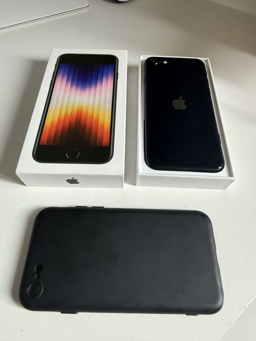iPhone SE 2022 Midnight 128gb Jak Nowy Oryginalna Bateria 93%