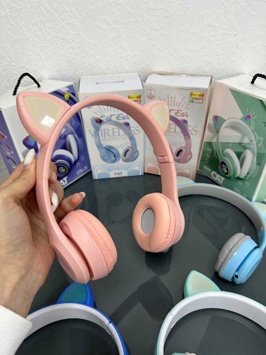 Бездротові БЛЮТУЗ навушники! Навушники з підсвіткою! + МІКРОФОН.