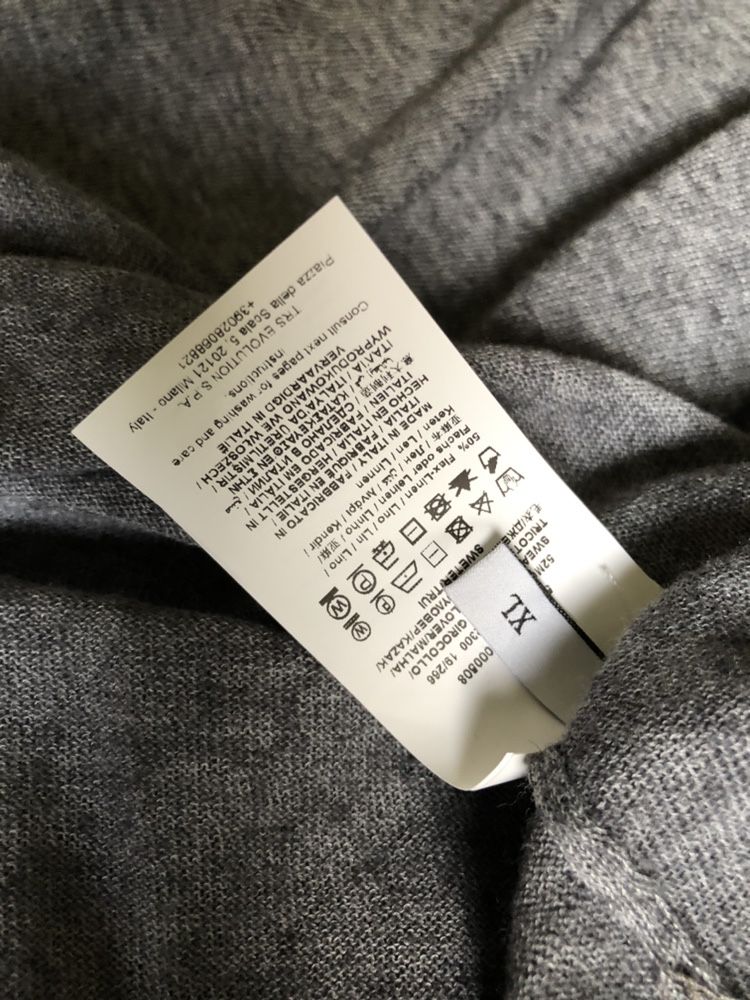 Szary sweterek Trussardi Jeans XL