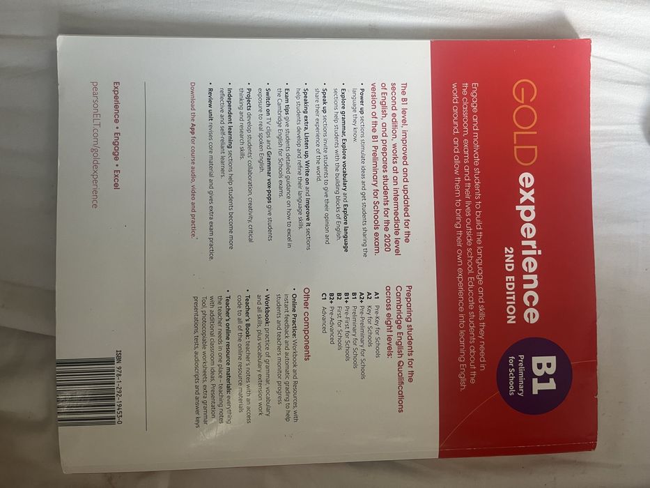 gold experience B1 pearson 2nd edition students book