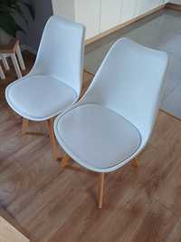 Białe krzesła 8 sztuk
