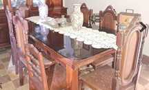 Mesa de jantar em mogno Antiga