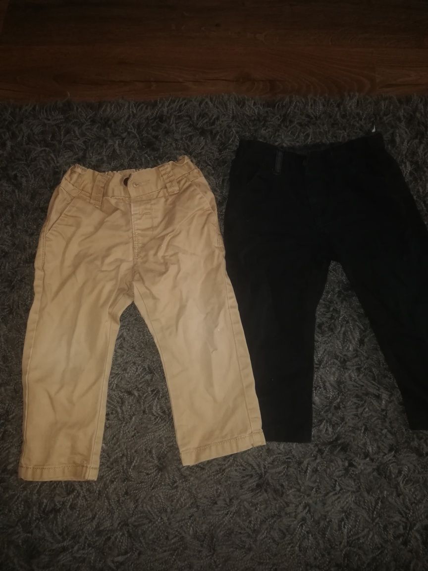 Dwie pary spodnie Chinosy jeansy 86 Next