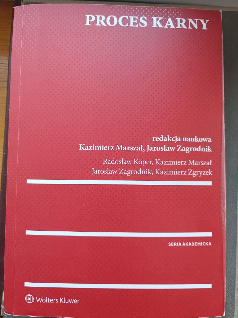 Proces Karny Red. Naukowa Kazimierz Marszał, Jarosław Zagrodnik