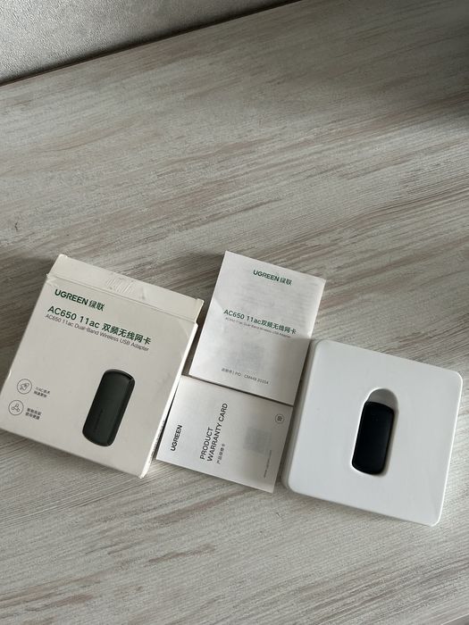 UGREEN USB Wi-Fi адаптер AC650, 2.4/5 ГГц, Dual Band, Mini