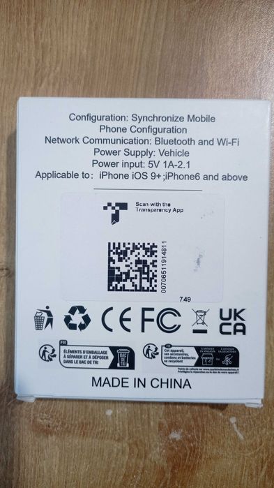 Бездротовий адаптер CarPlay для iPhone