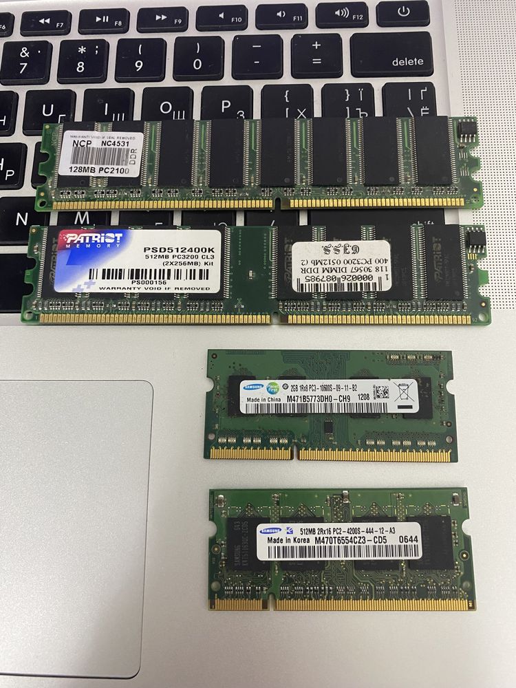 Память 128Mb PC 2100 / 512Mb PC 3200 / 2Gb PC3 10600 / 512Mb PC2 4200