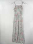 Sukienka maxi szara w kwiaty wiosna lato casual Cubus 146 152