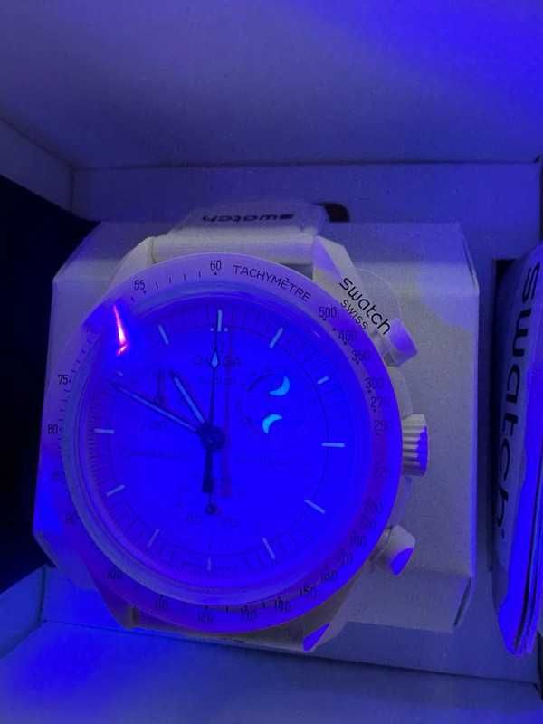 Zegar Omega x Swatch Snoopy SO33W700 - Moonphase Promocja