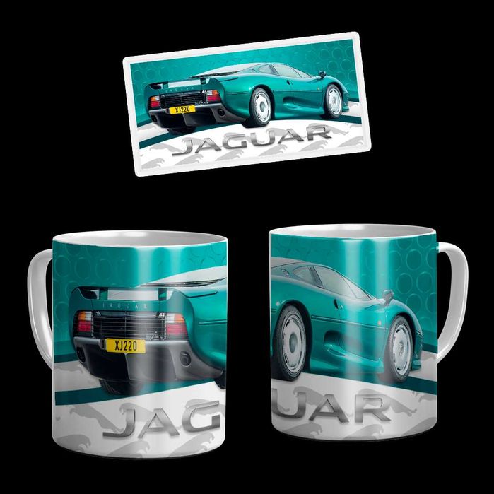 Kubek ceramiczny z nadrukiem Jaguar