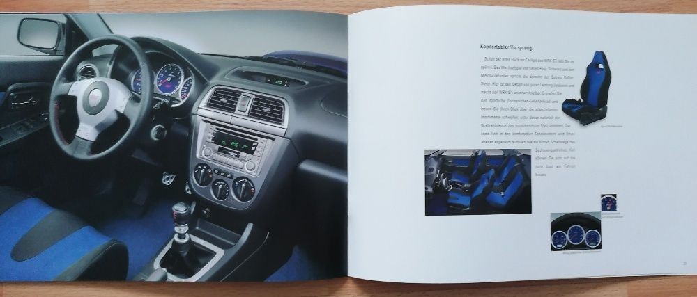Prospekt Subaru Impreza II WRX STI 2003rok.