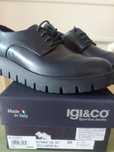 IGI & CO Italy nowe, modne buty premium skóra granat  r 39