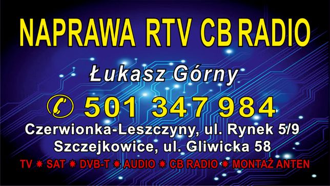 Serwis Naprawa RTV CB RADIO Montaż Anten