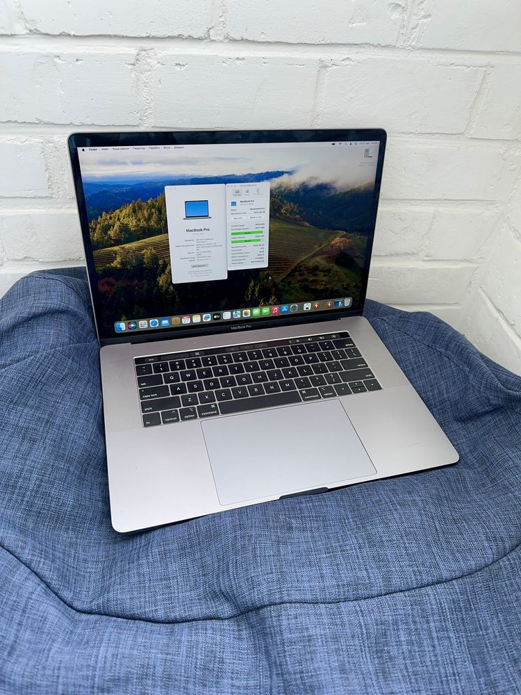 Macbook pro 15 2019 i7 2.6/ 32Gb/ 256gb/ 89% АКБ