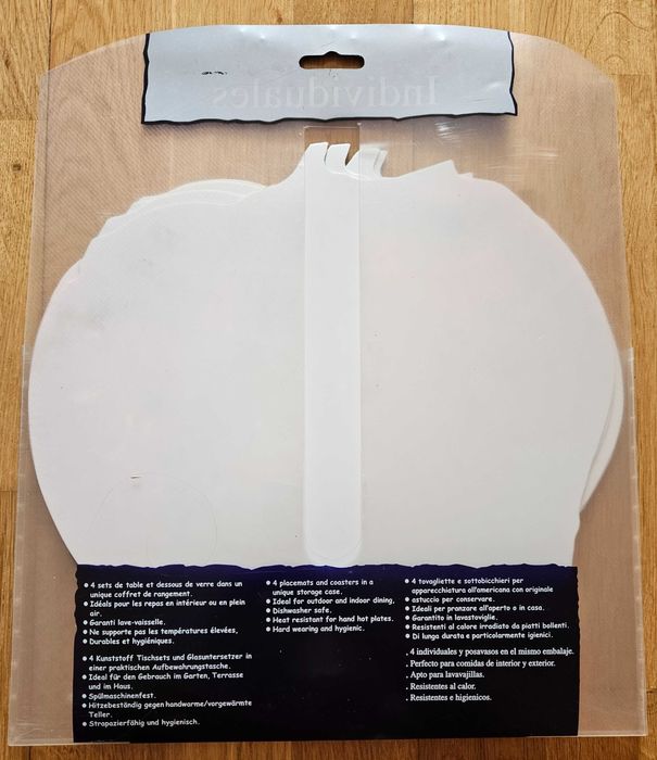 Individuais e base para copos - MORANGO