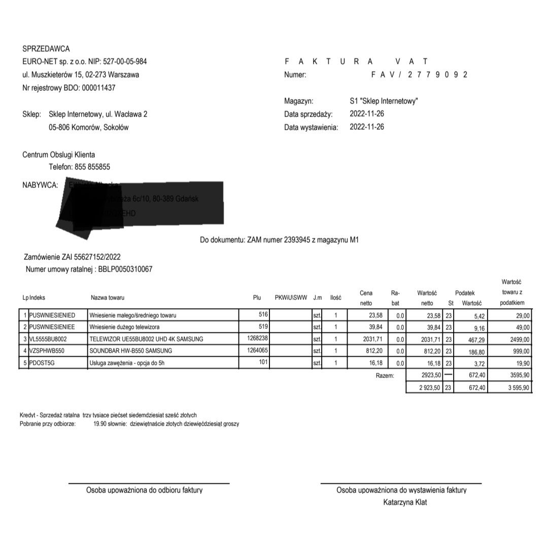 Glośniki Subwoofer SAMSUNG HW-B550