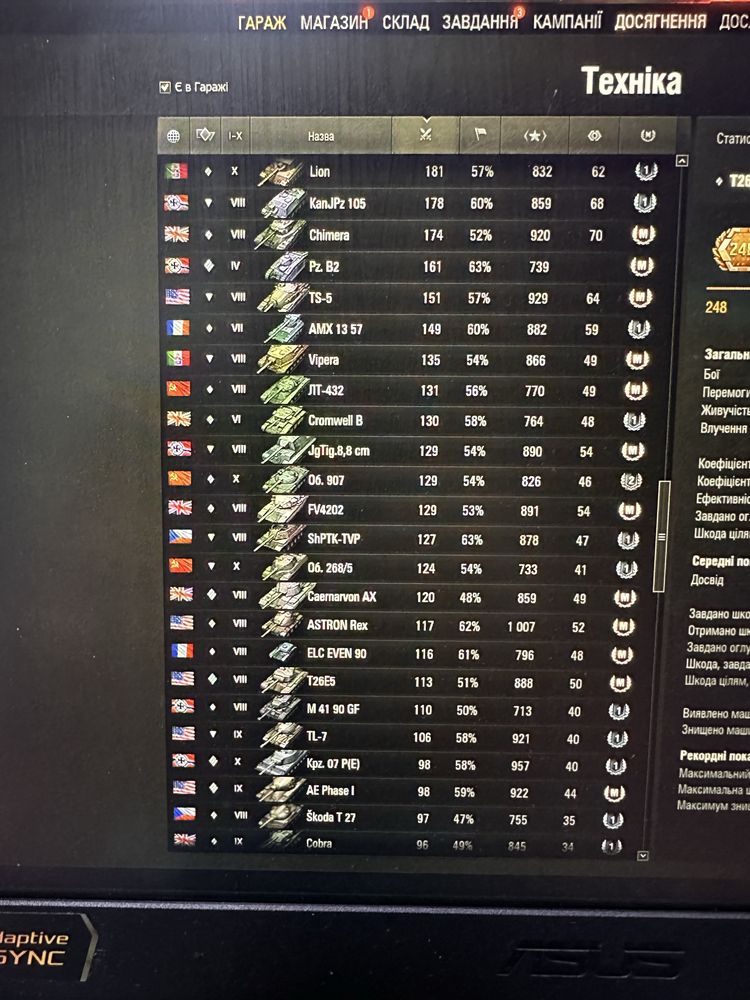 Аккаунт wot ( треба авто для ЗСУ)