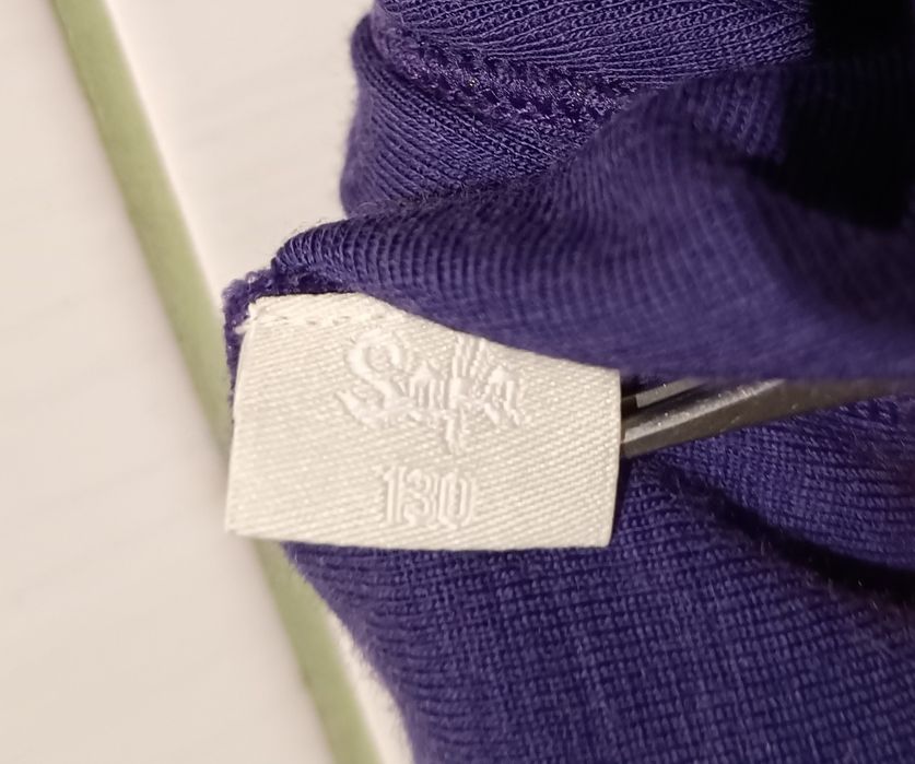 Safa Norweska dziecięca bluza termiczna, 100% Merino, Uniseks, 130 cm