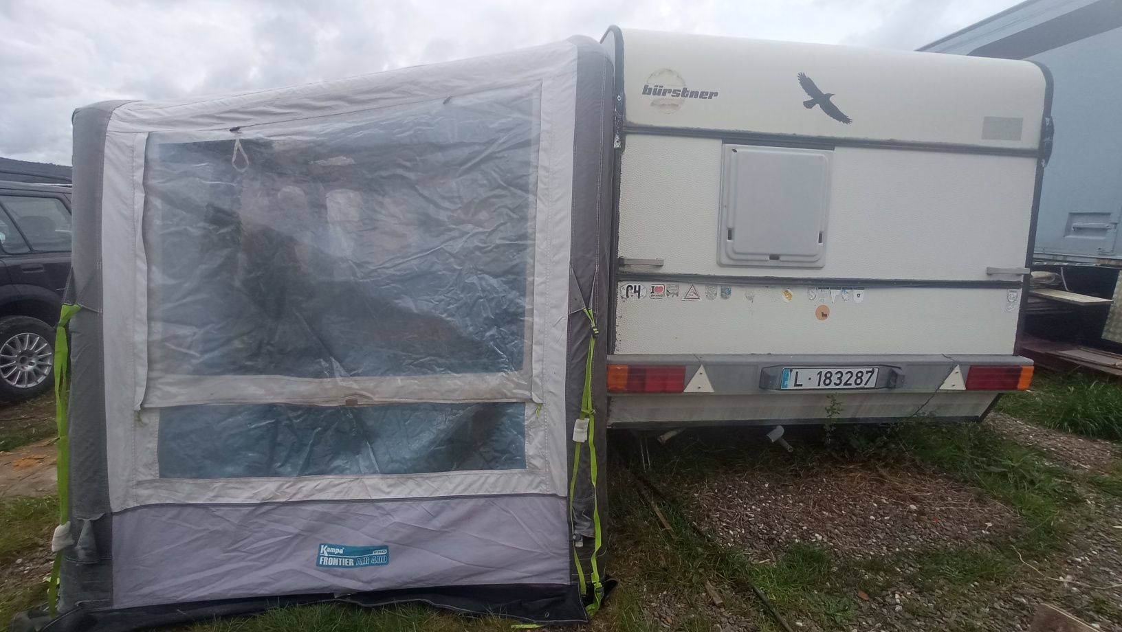 Tenda insuflável para caravana