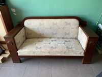 Sofa Biedermeier - na sprezynach - Antyki - 3 osobowa.