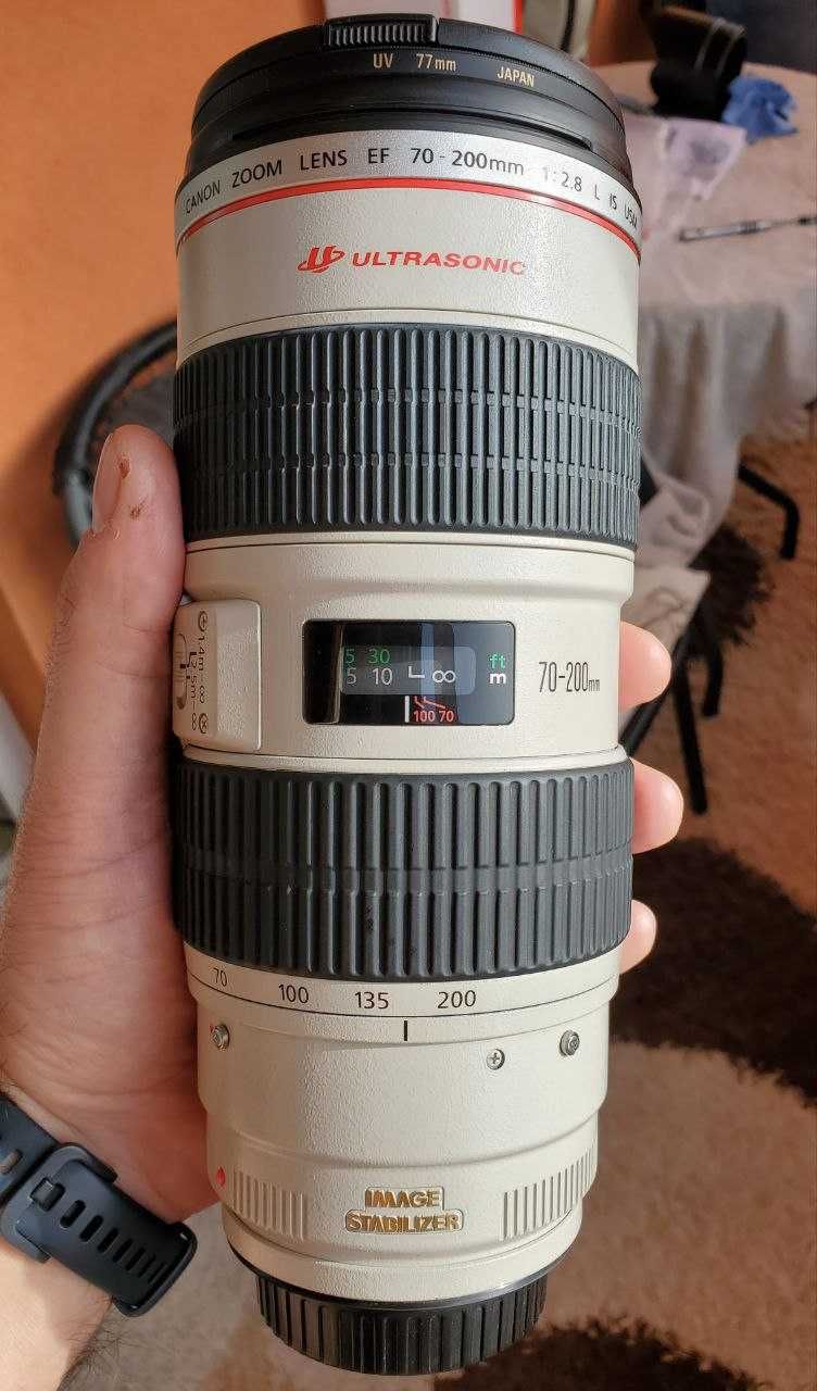 Canon EF 70-200 F2.8L USM IS (стаб), фактично новий, дуже різкий