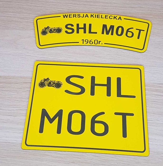 SHL M04 Tablice na przedni błotnik do starych zabytkowych motocykli