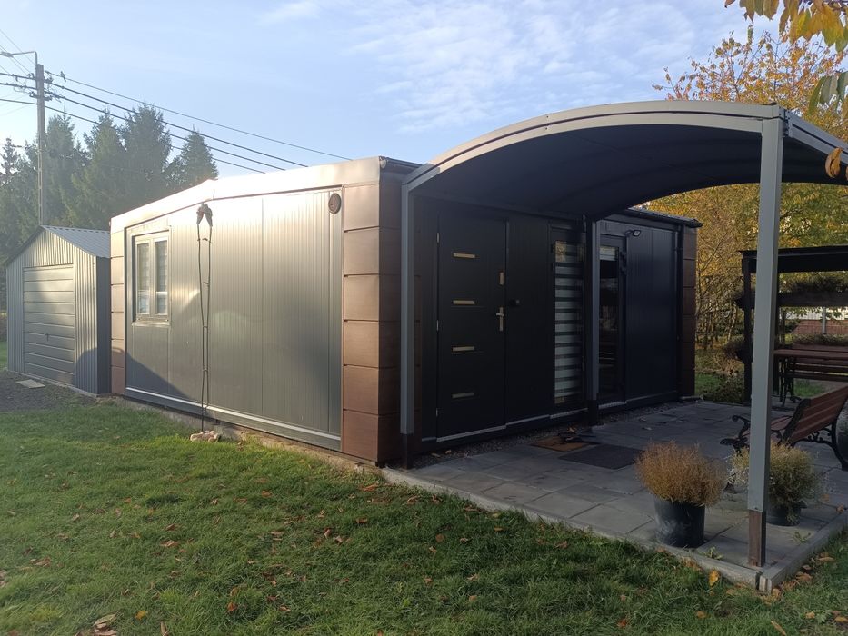 Dom modułowy całoroczny 36 m2 na zgłoszenie bez pozwolenia.