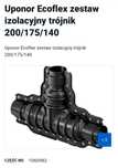 Uponor Ecoflex zestaw izolacyjny trójnik 200/175 . Nowe 1600 pln