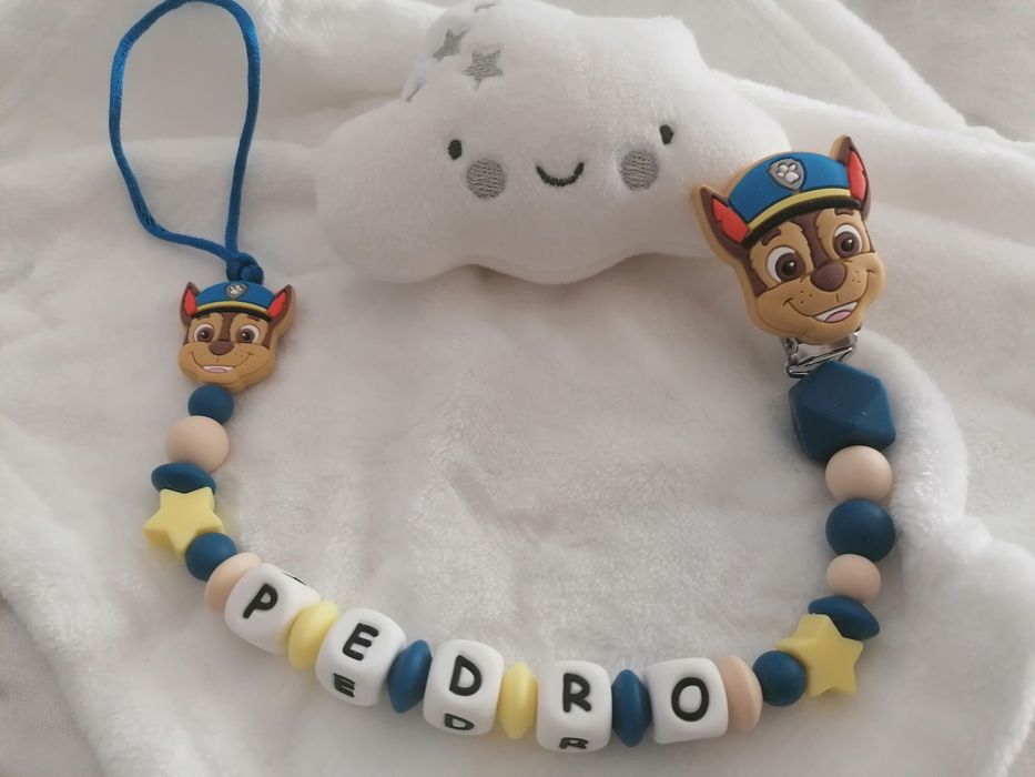 Prendedor de chucha personalizado em silicone alimentar