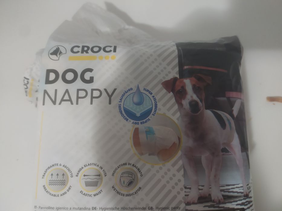 Fralda incontinencia para cão
