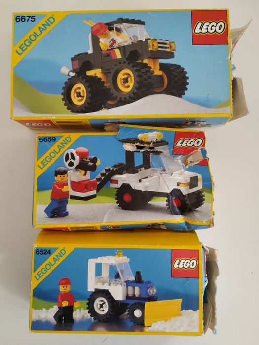 Lego carros 6524, 6659 e 6675