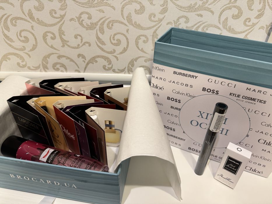 Beauty Box BROCARD 15 брендових ароматів +туш Missha +міст| Бʼюті Бокс