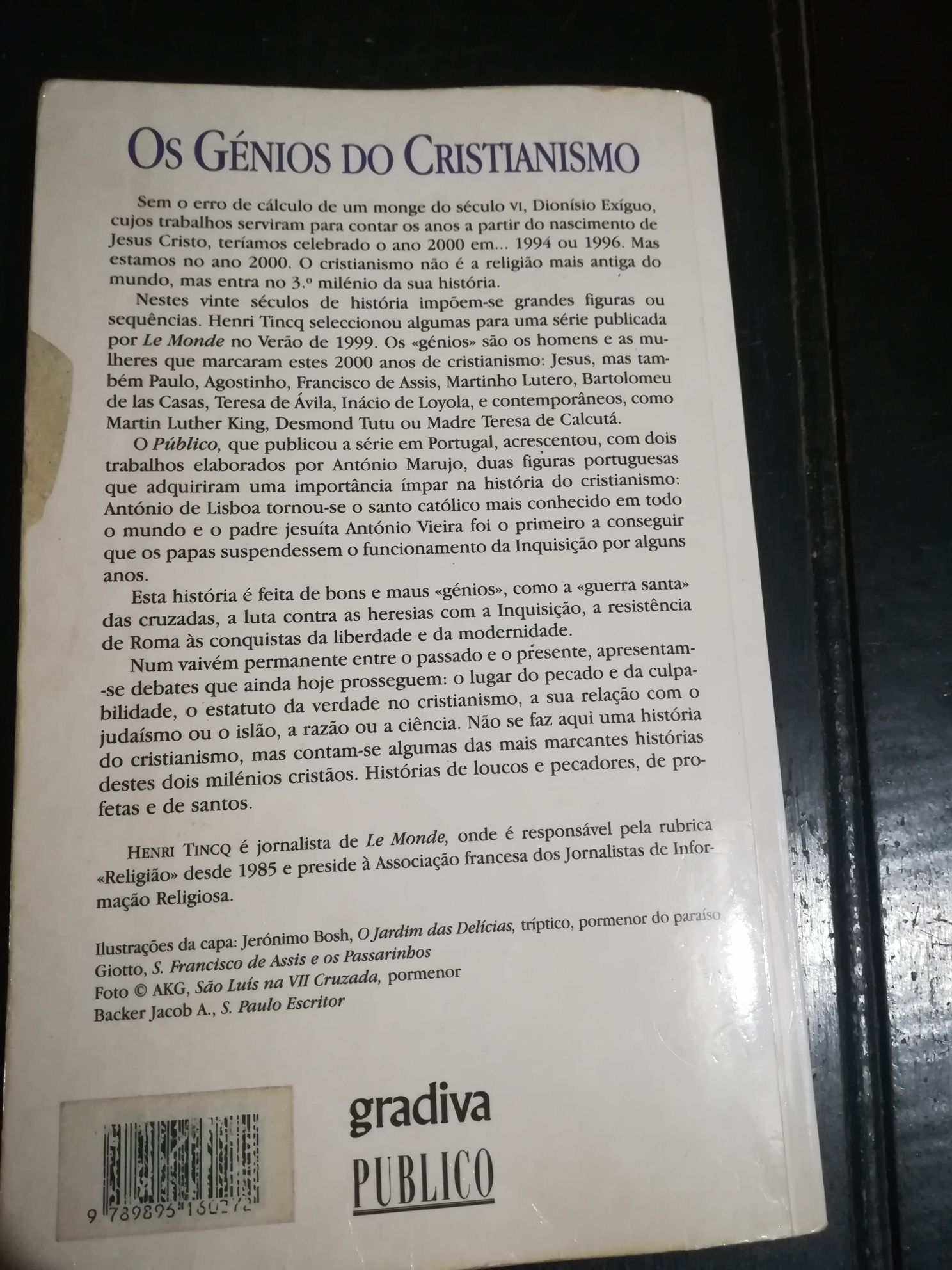 Livro Os Génios do Cristianismo de Henri Tincq