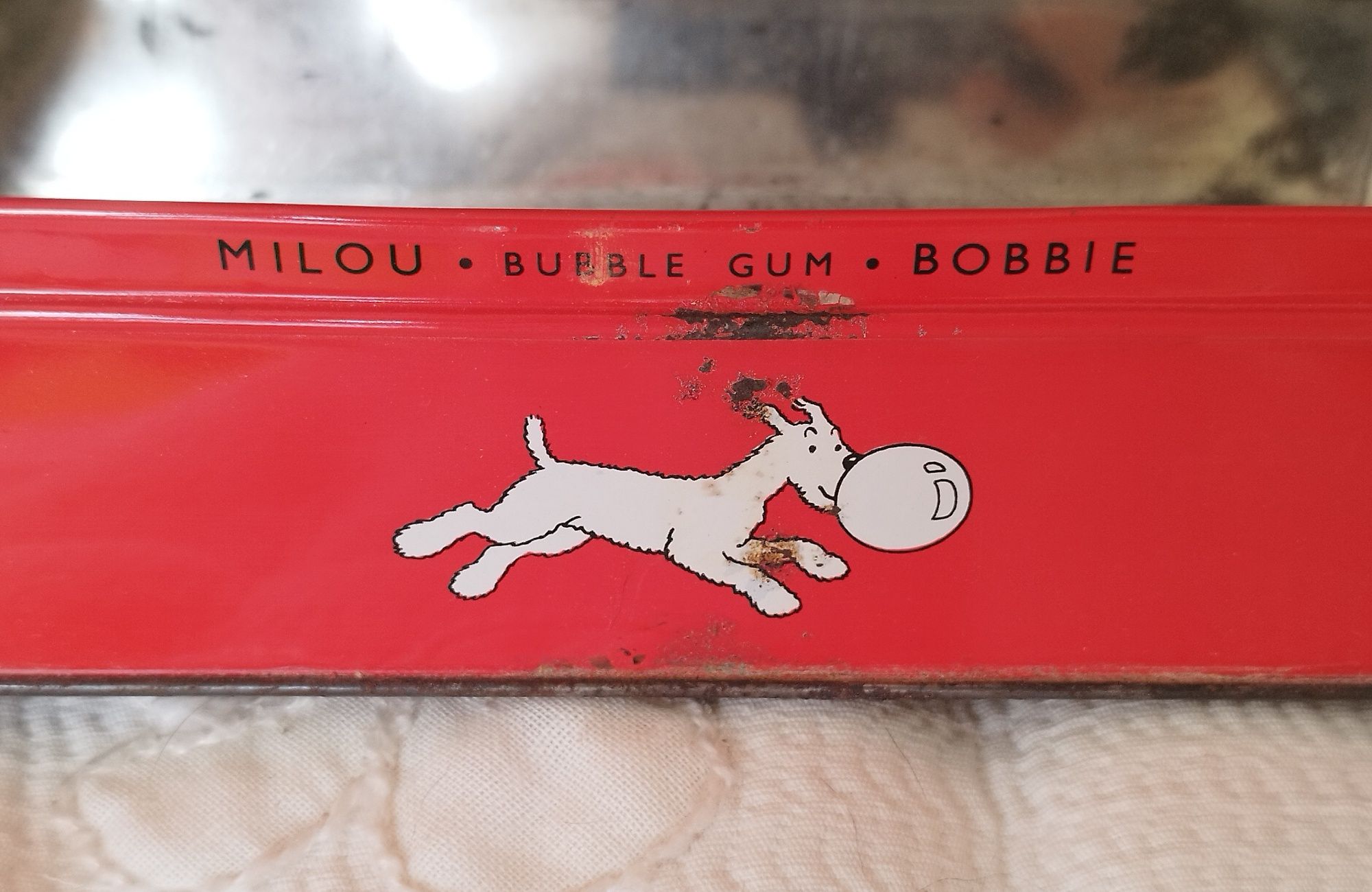 Caixa metálica de Tintim. dos anos 60. Esta caixa foi produzida em edi