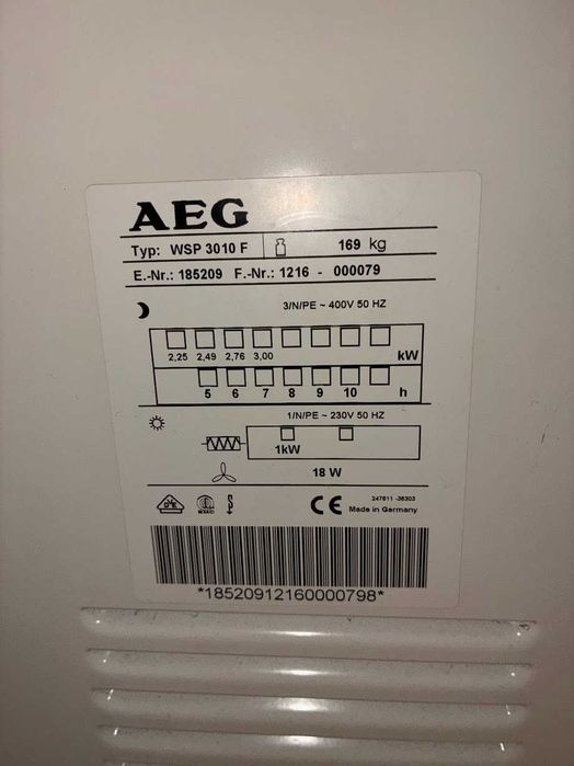 Dynamiczny piec akumulacyjny płaski - AEG WSP 3010 F - moc 3,0 kW