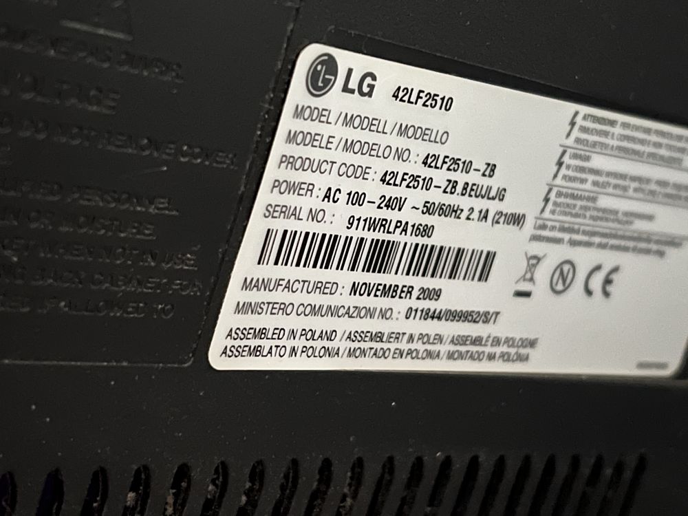 Telewizor LG 42LF2510 42 cale
