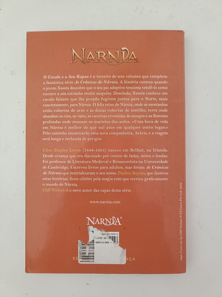 Livros "As crônicas de Nárnia" de C.S Lewis