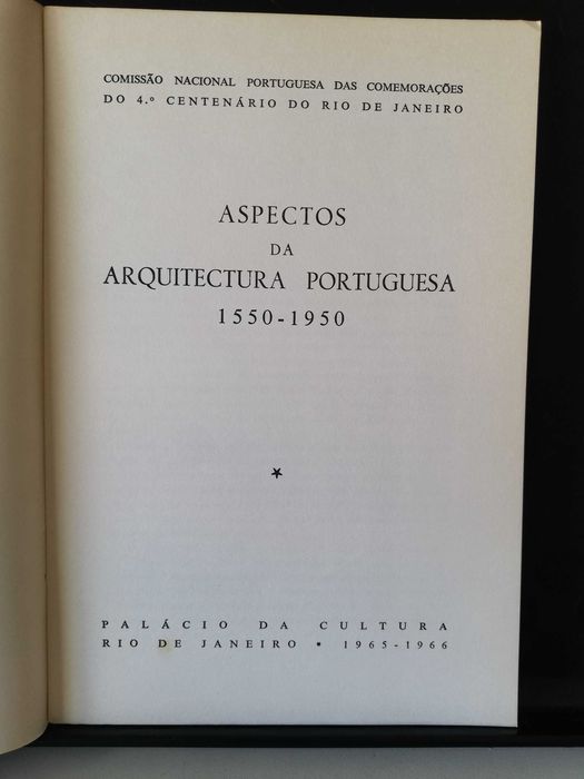 Catálogo da exposição Aspectos da Arquitectura Portuguesa, 1550 a 1950