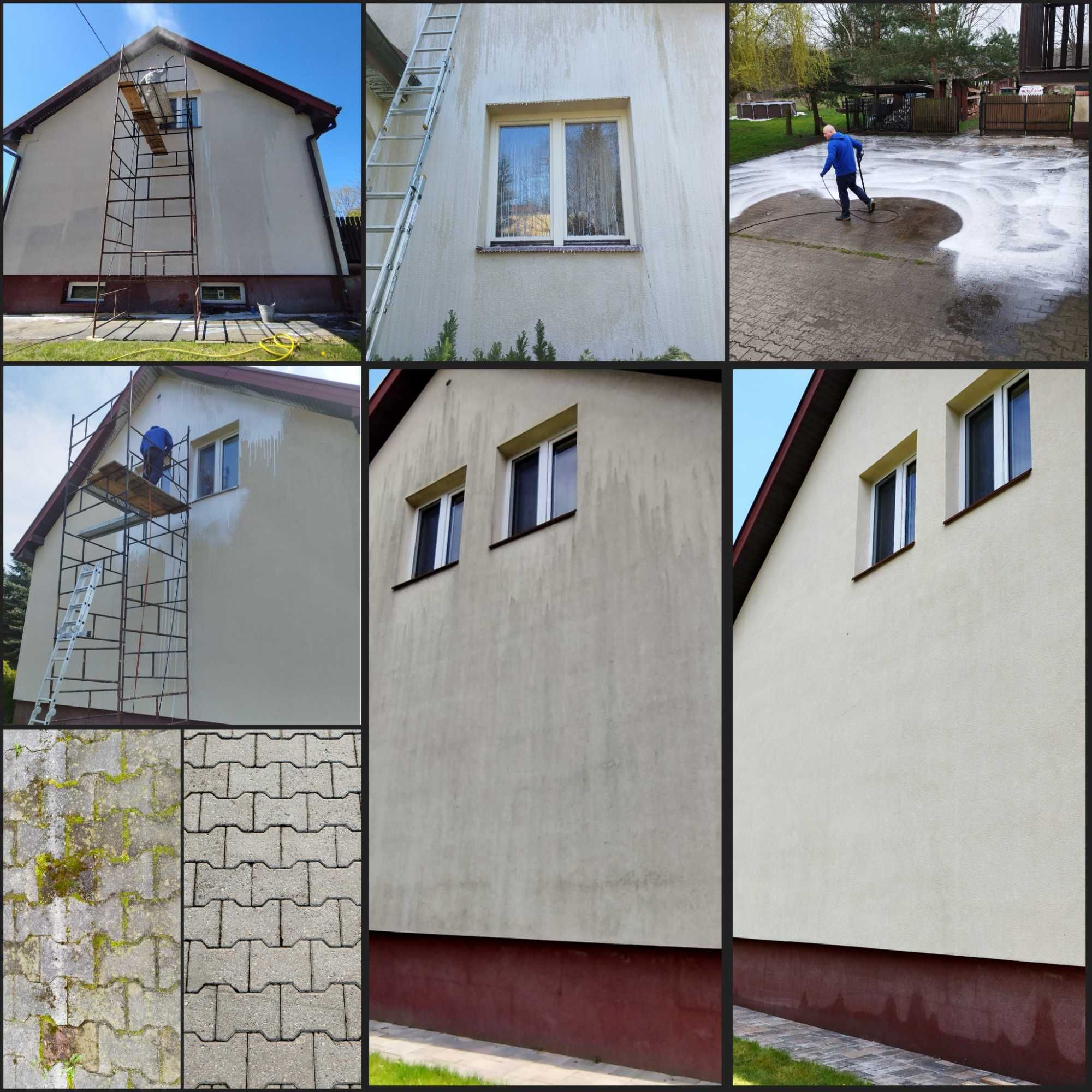 Czyszczenie i zabezpieczanie dachów , elewacji , kostki brukowej