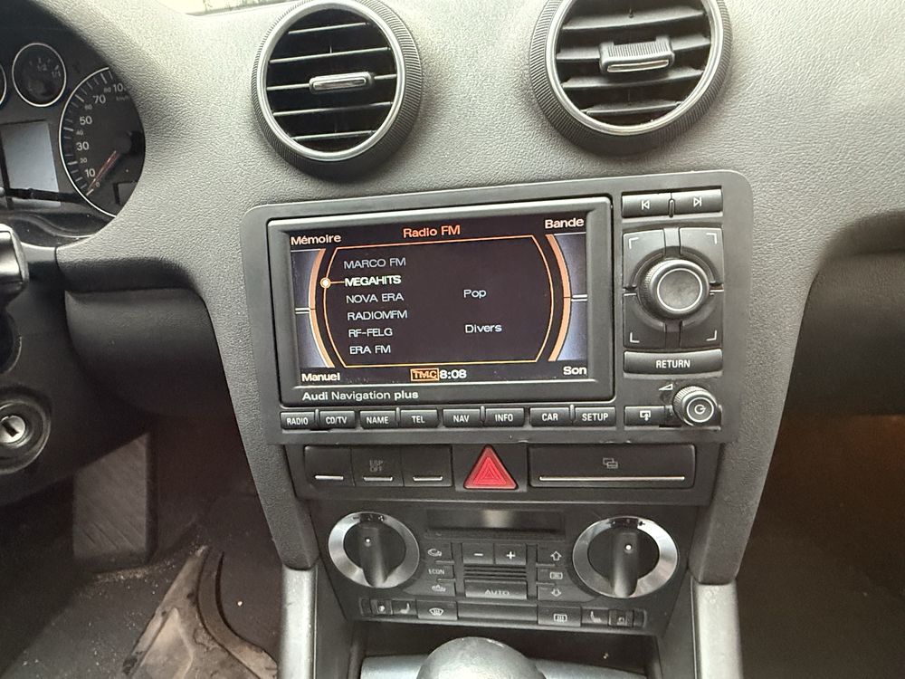 Radio rns e audi a3 8p com cd navegacao