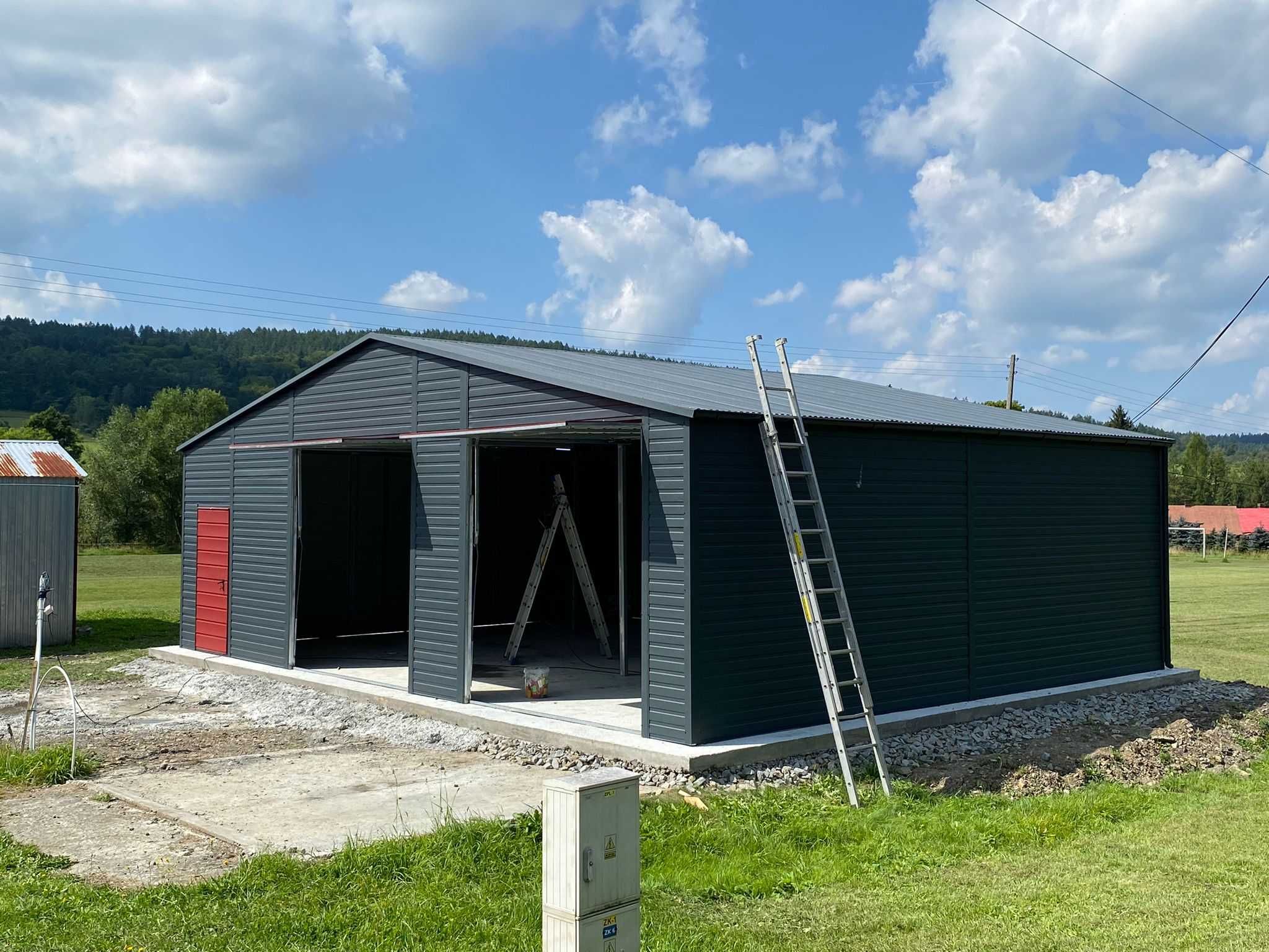 Garaż hala rolnicza garaz blaszany 12x8m magazyn wiata (13x7 14x9 15)