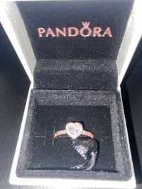 Złoty pierścionek Pandora 52 54