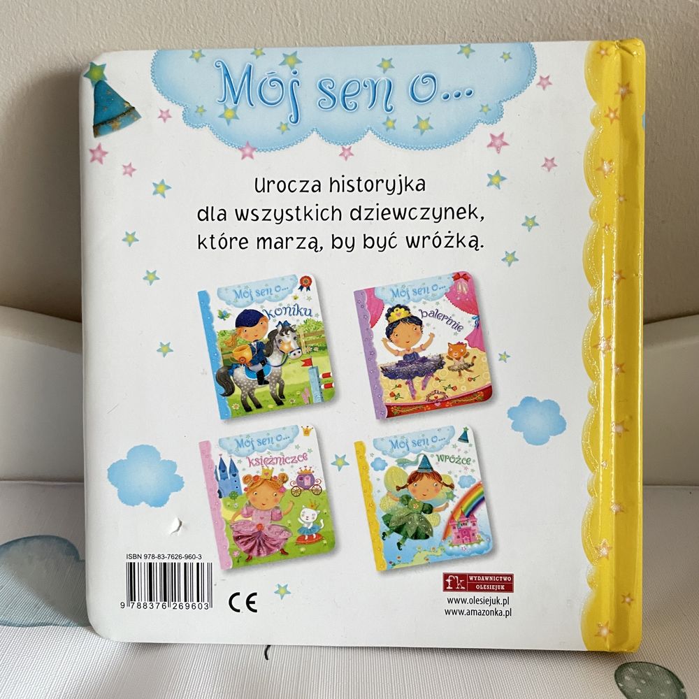 Mój sen o wróżce bajka książeczka brokatowa