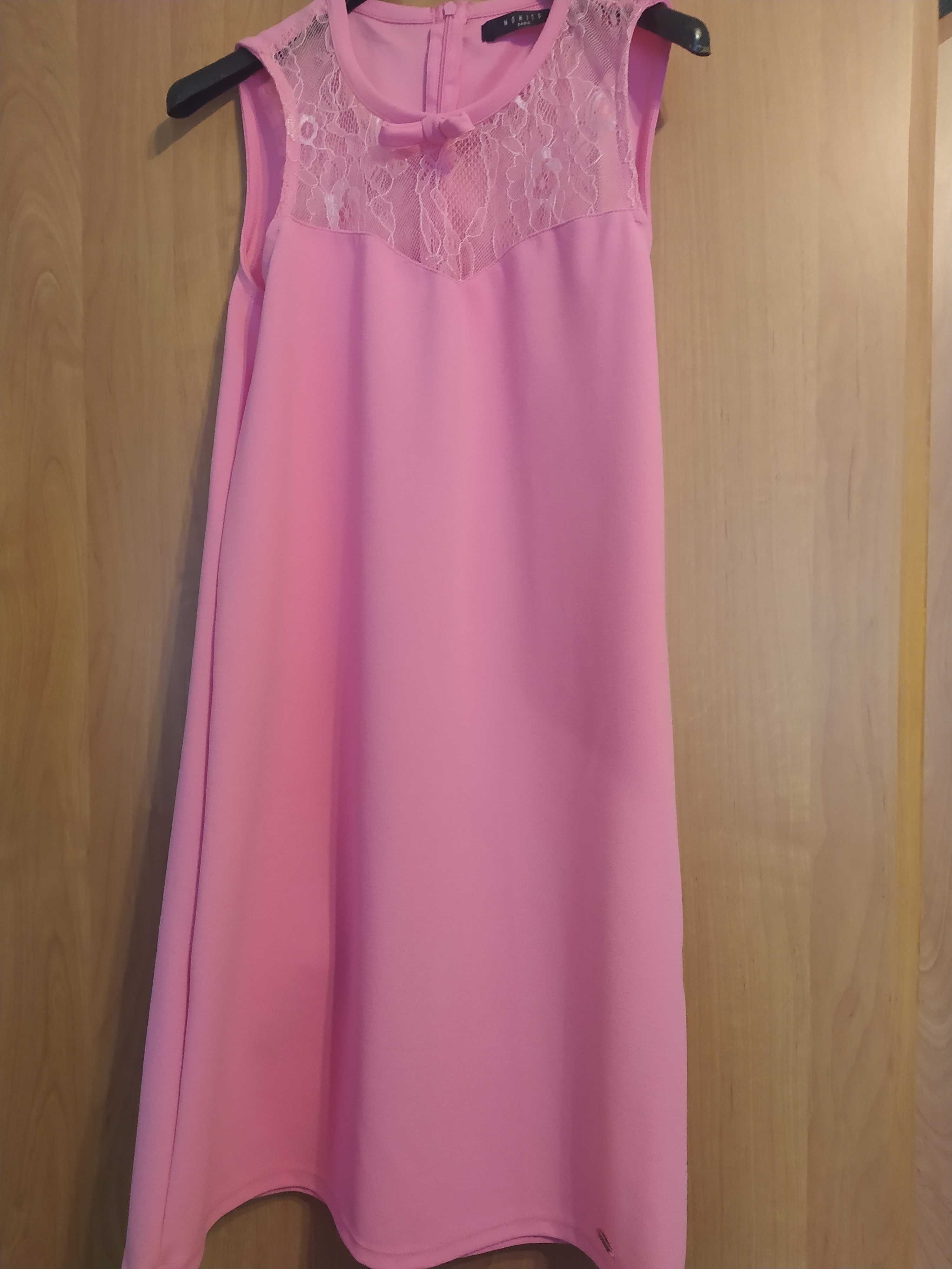 Sukienka różowa, rozmiar XXS Mohito