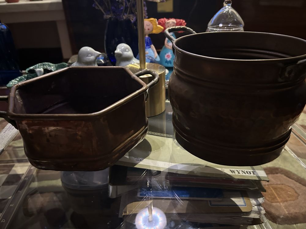 Dois vasos cobre