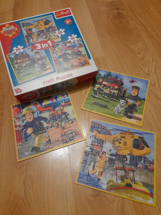 Zestaw puzzli Bing, Strażak Sam, Cars