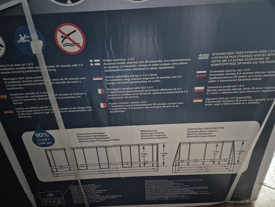 Basen Bestway 5.49m x 2.74m Nowy